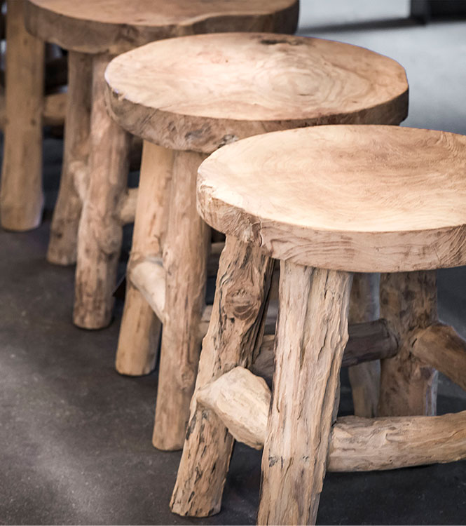 Alexander stool teak Lifestyle