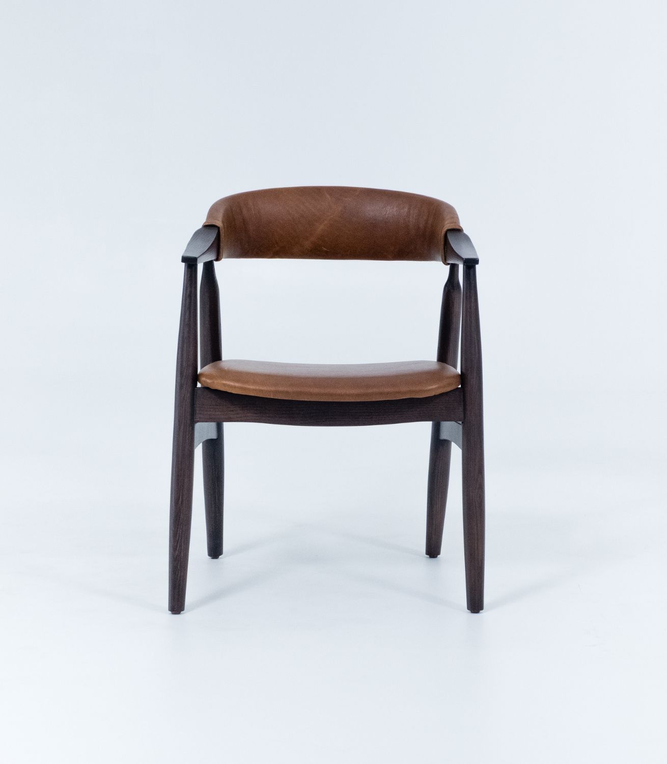 Elizabeth Dining Chair - Ash Wood - Leather - Image 2