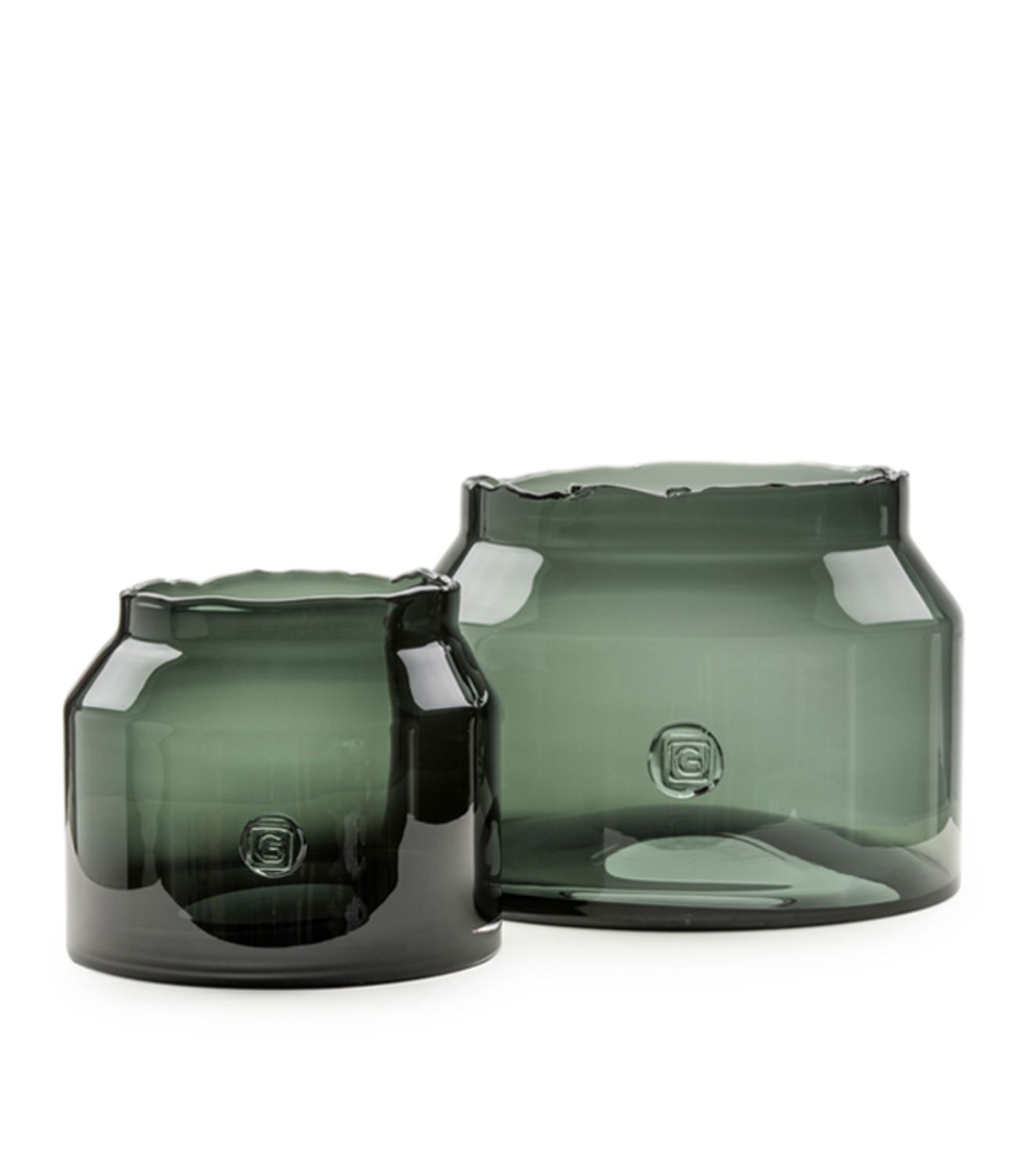 Lagrange interiors Pot Matilda Grey Glass Small and Large