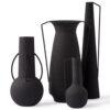vase roman set of 4 - black