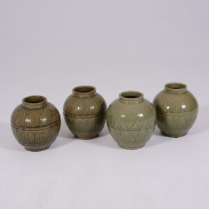 Pot Gita Earthenware - Unique Green - Dia23xH25cm