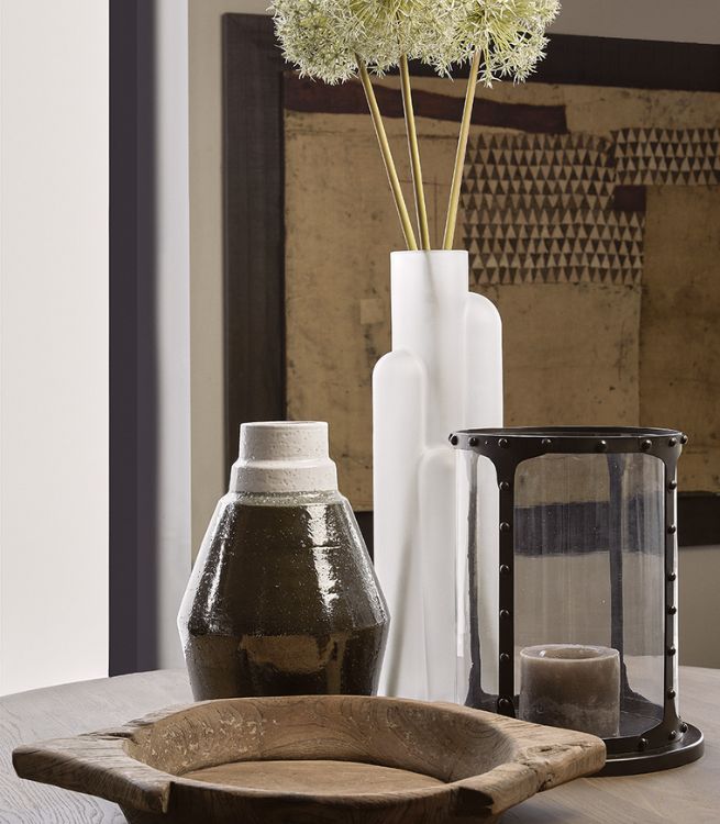 Lagrange Interiors Lantern Iron and Glass Large Lifestyle