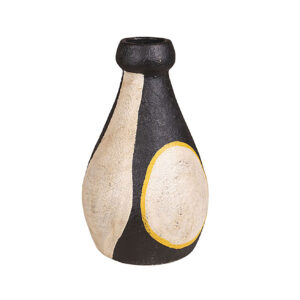 Lagrange Interiors Vase Fortaleza Terracotta Black/White/Yellow H38cm