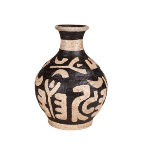 Lagrange Interiors Vase Natal Terracotta Black/White Large H43cm