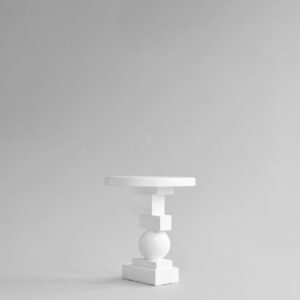Artist side table bone white