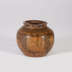 Lagrange Interiors Pot Piotr Earthenware Pattern Brown Diameter 36xH30cm