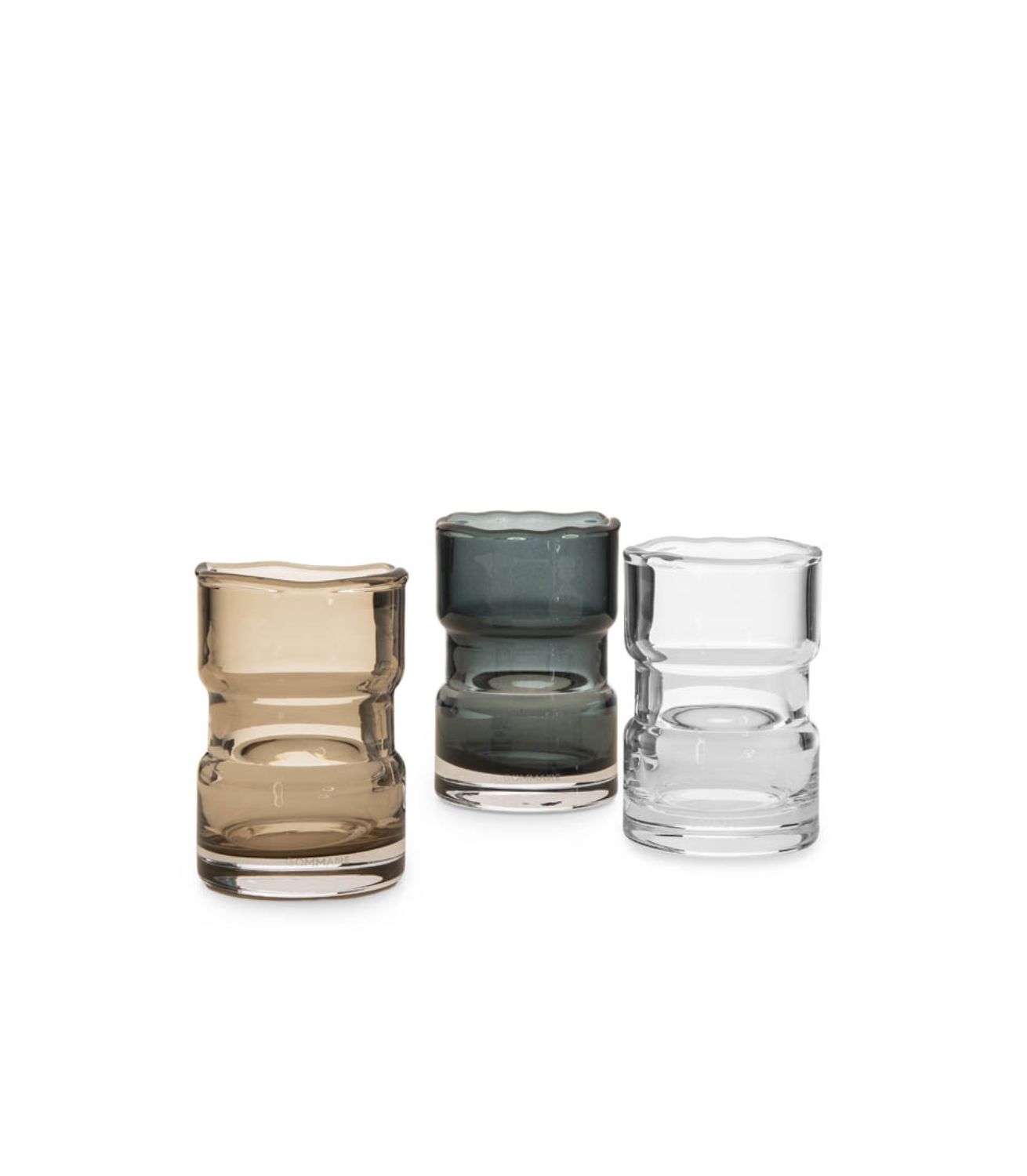Lagrange Interiors t-light holder jack glass topaz grey