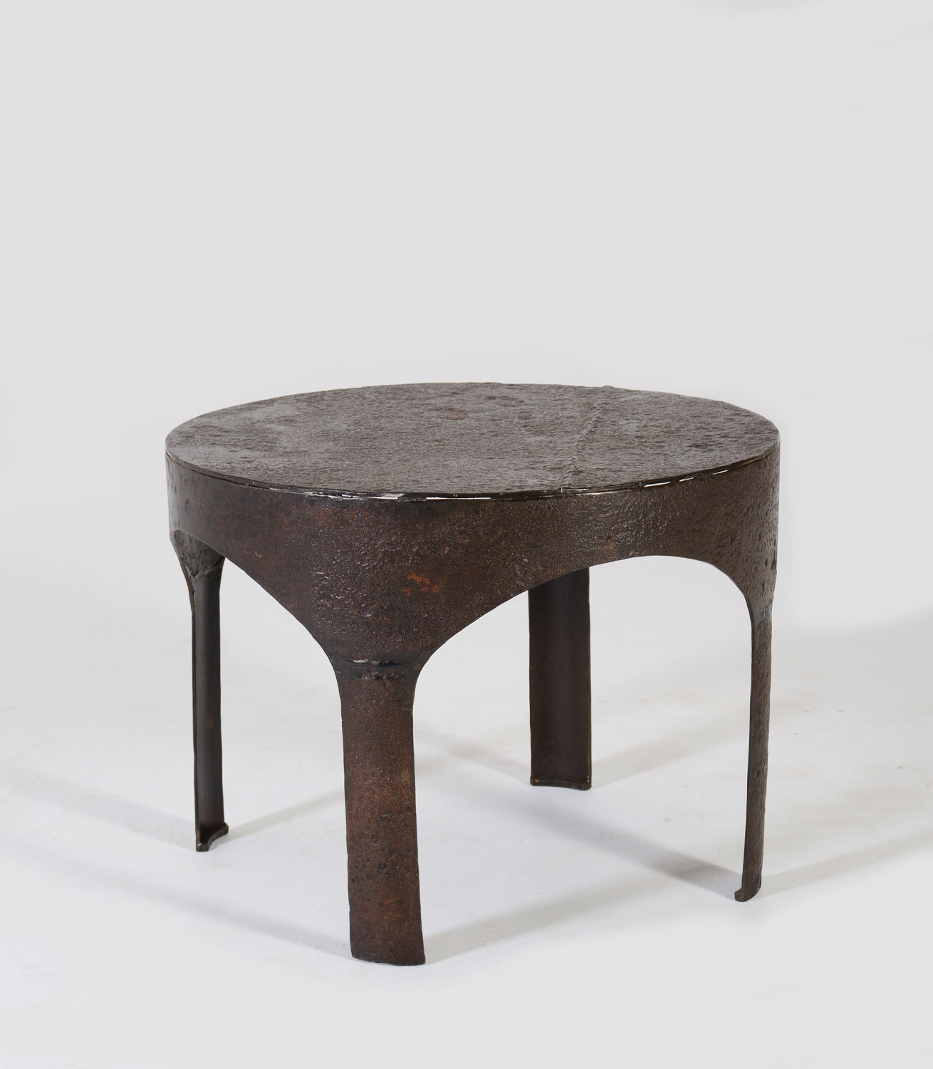 Trento Side table round iron large