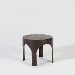 Trento Side table round iron small