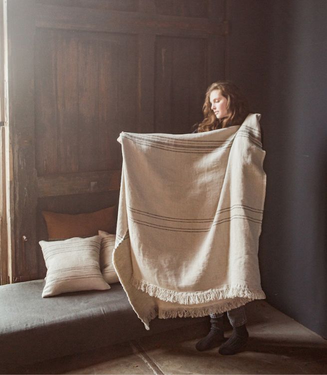 Lagrange Interiors Throw Marrakesh Stripe 140x220cm Lifestyle