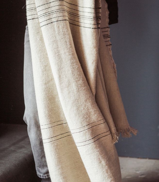 Lagrange Interiors Throw Marrakesh Stripe 140x220cm Lifestyle