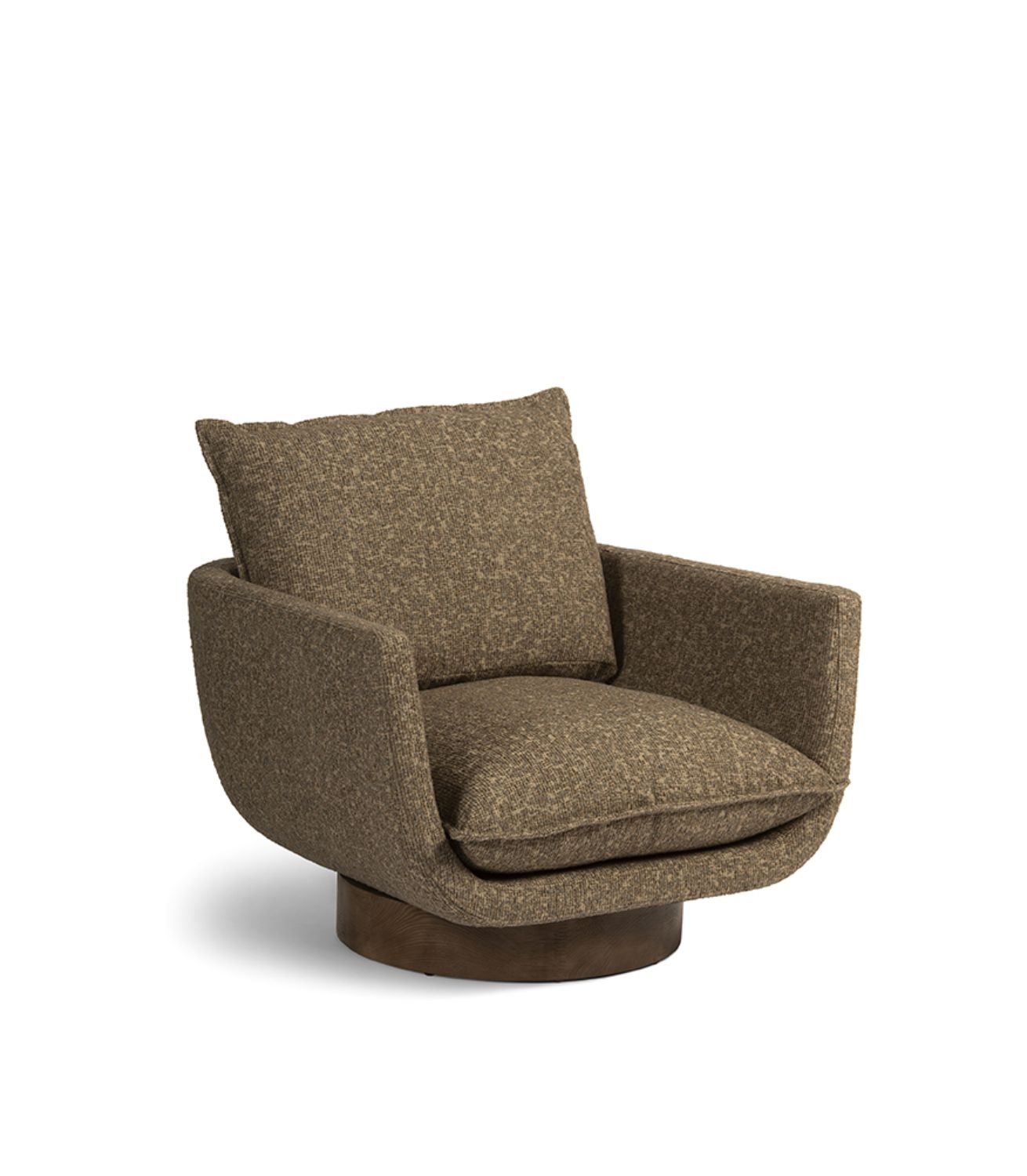 Club Mason Lounge Chair - Brown with Swivel