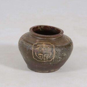 Lagrange Interiors Pot Keti Low Earthenware Brown Diameter 26xH17cm