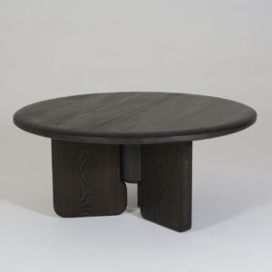 Faifo coffee table Burned fir Diameter 100cm