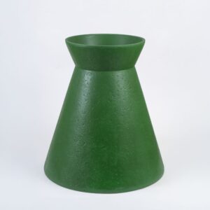 Vase Sante Fe - Cement - Forrest Grn - Tall