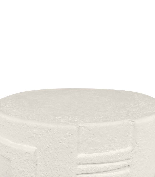 Glitch Tabel White Top Detail