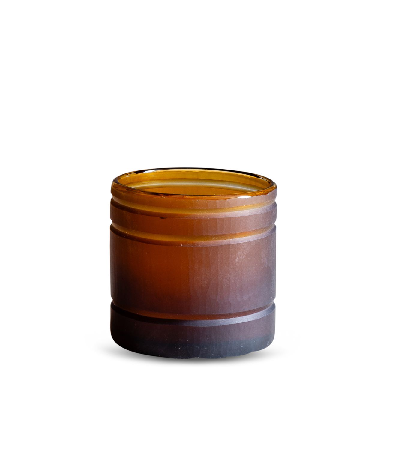 T-light holder Remy - Glass - Brown - Sml