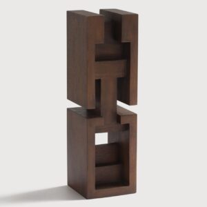 Sculpture False Idol #3 Mahogany Brown - H30cm Sml (3)