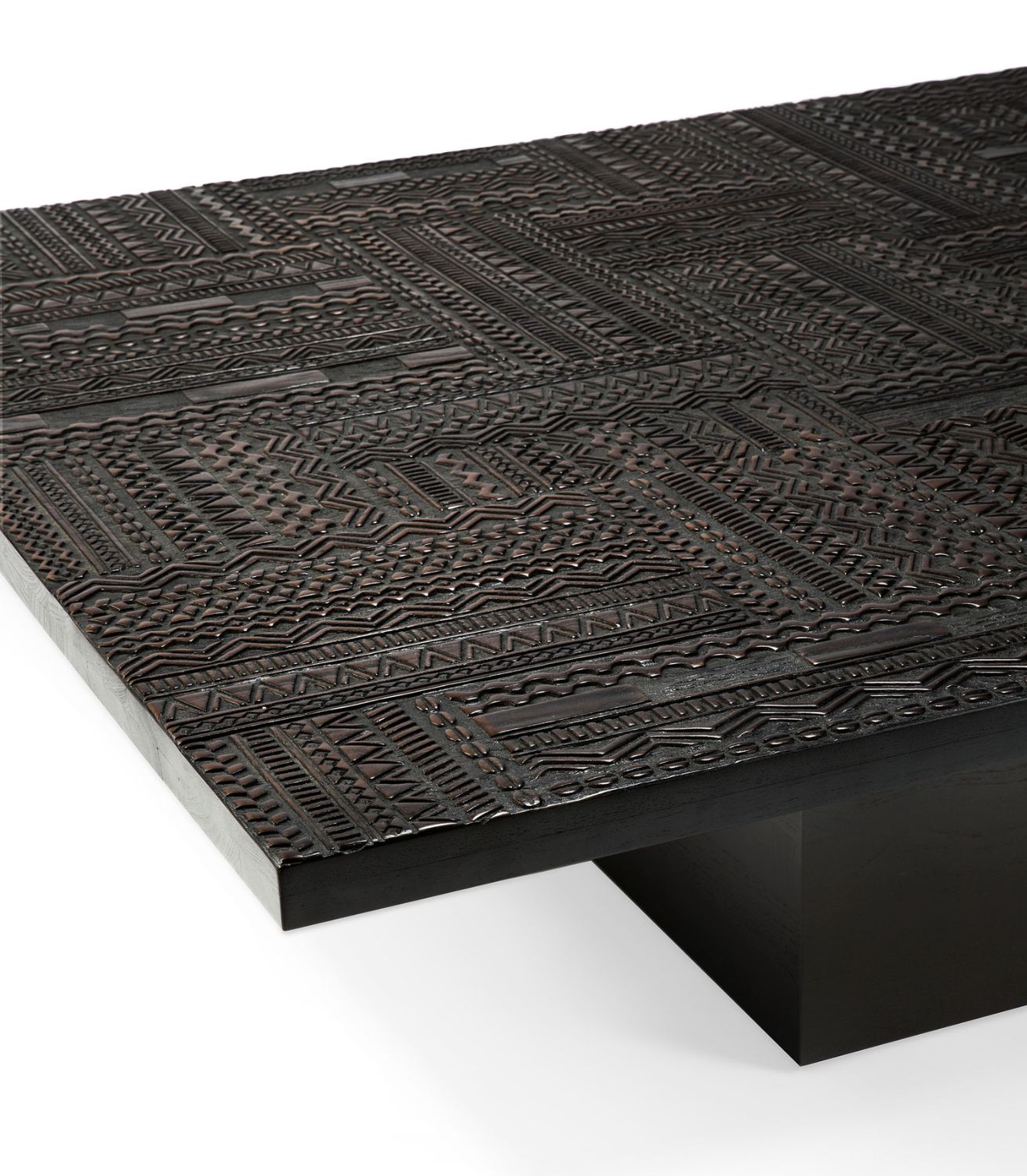 Tabwa Coffee Table - Teak - Off Black - Image 4
