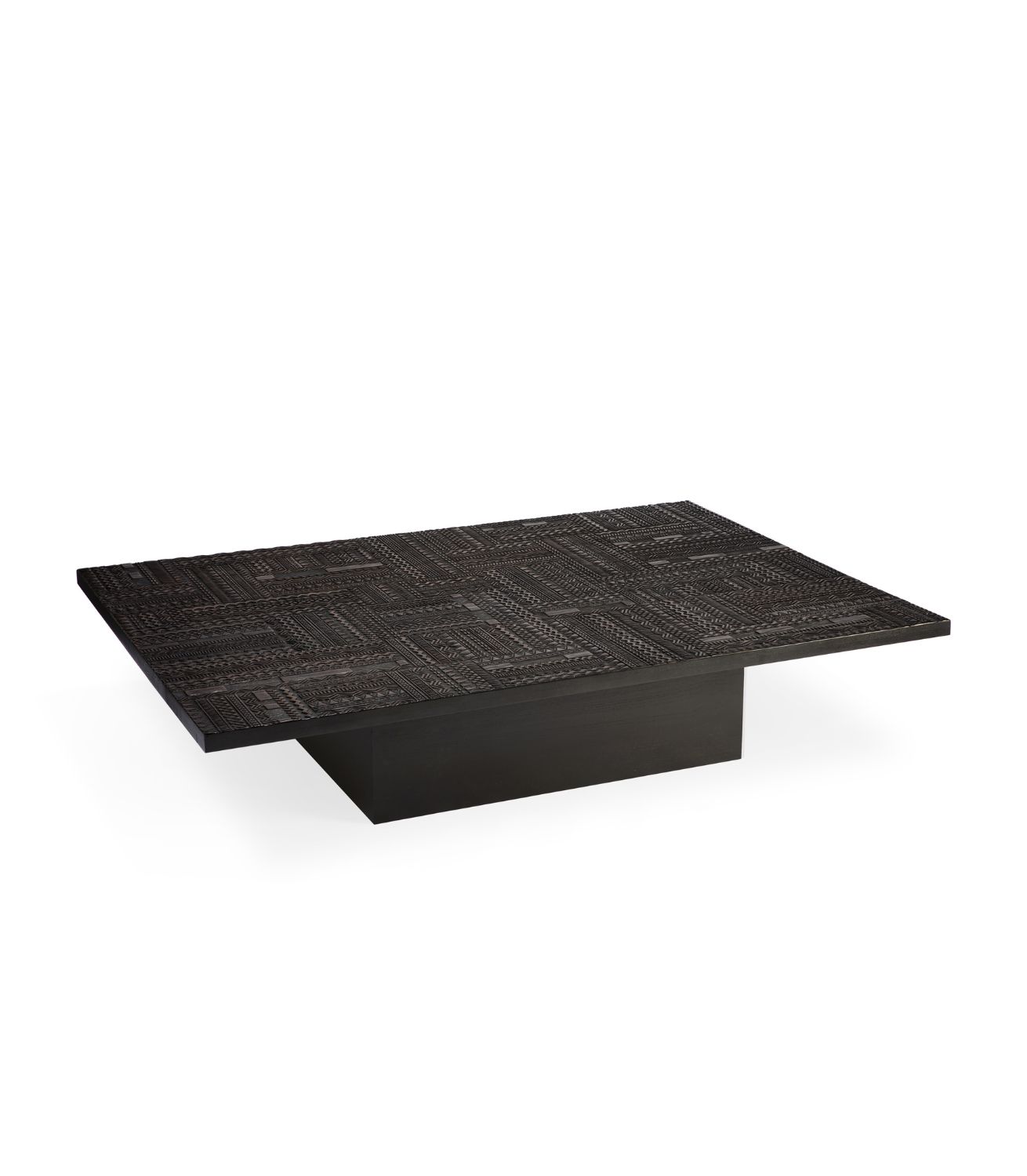 Tabwa Coffee Table - Teak - Off Black