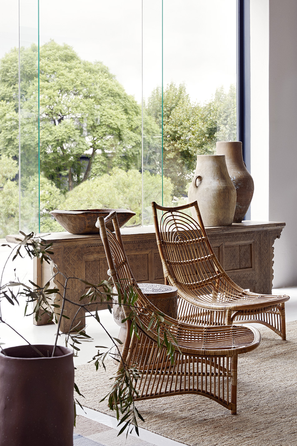 Paulette Lounge chair Showroom setting
