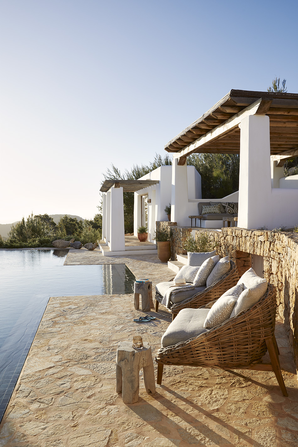 Pool and seating area in Ibiza