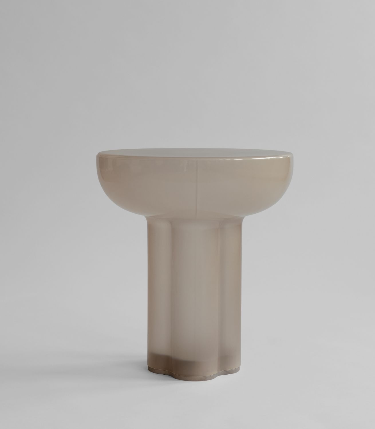 Crown Table - Tall - Glass - Smoked Desert