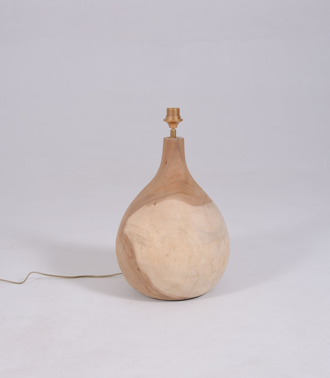 Belly Table Lampbase Wood Natural - excl shade - Image 2