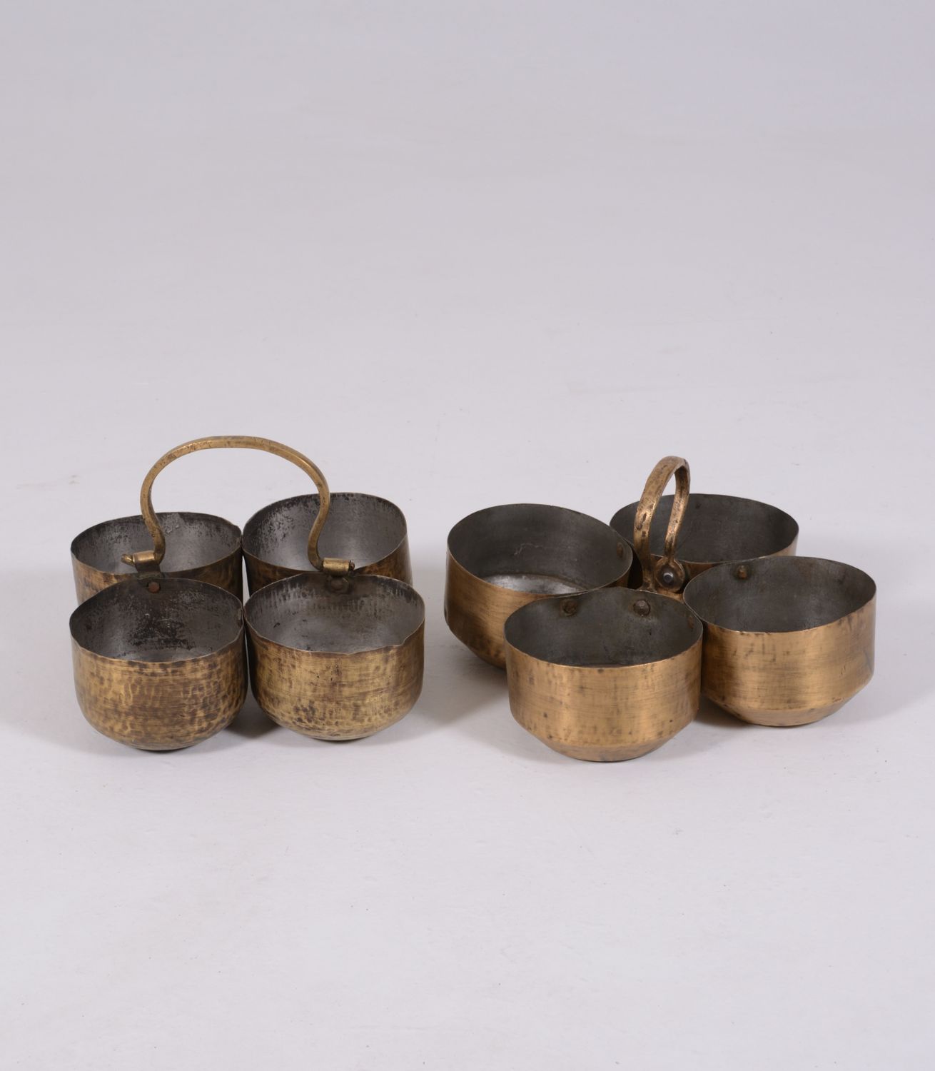 Brass Pot 4-holder Low - W29xD28xH19cm