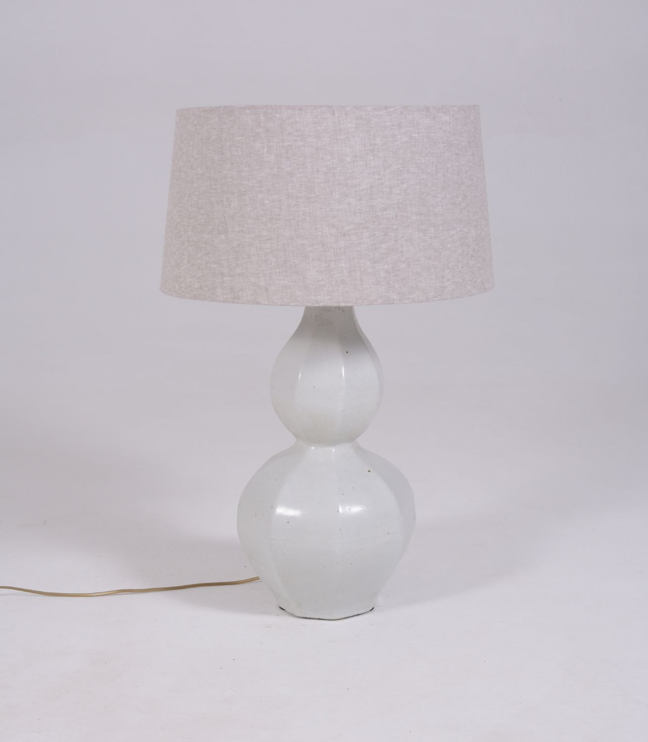Lamp Base Milka Ceramic Wh Dia30xH51cm excl shade