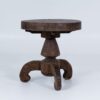 Wine Table - Round Wood - Curved legs Dia77xH83cm (1)