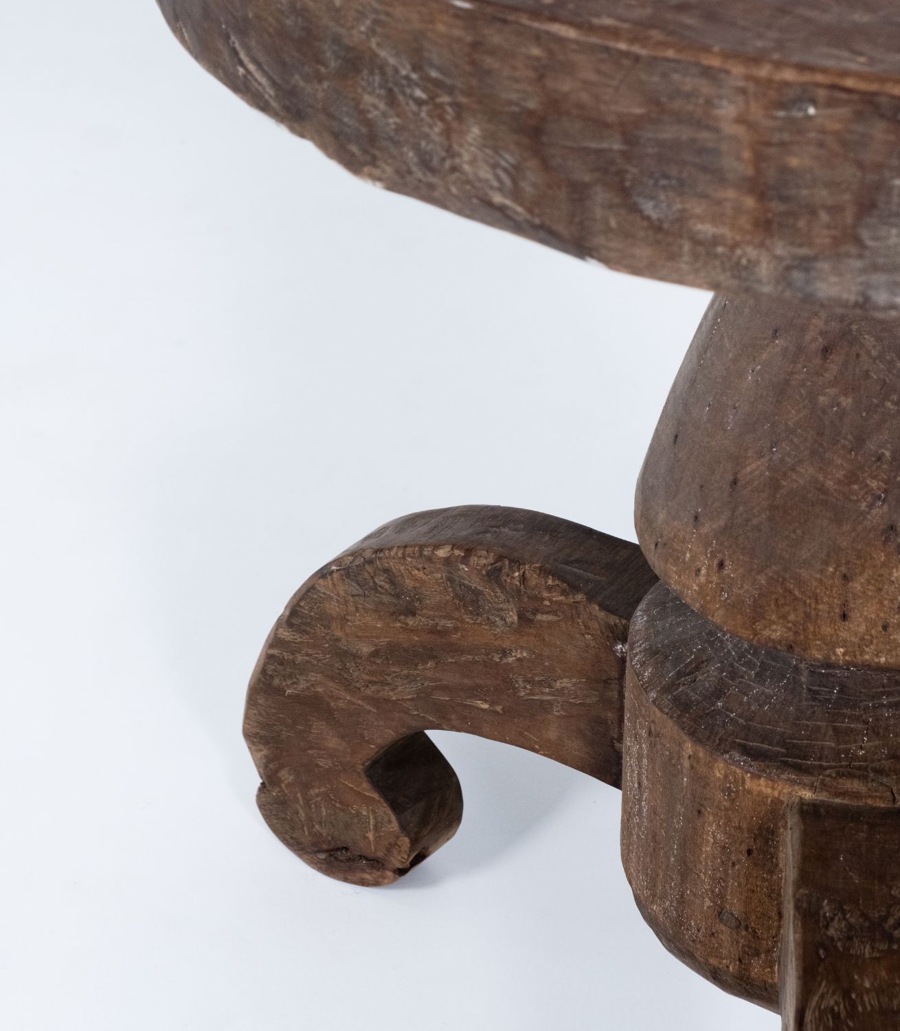 Wine Table - Round Wood - 4 Leg - Dia77xH83cm - Image 2