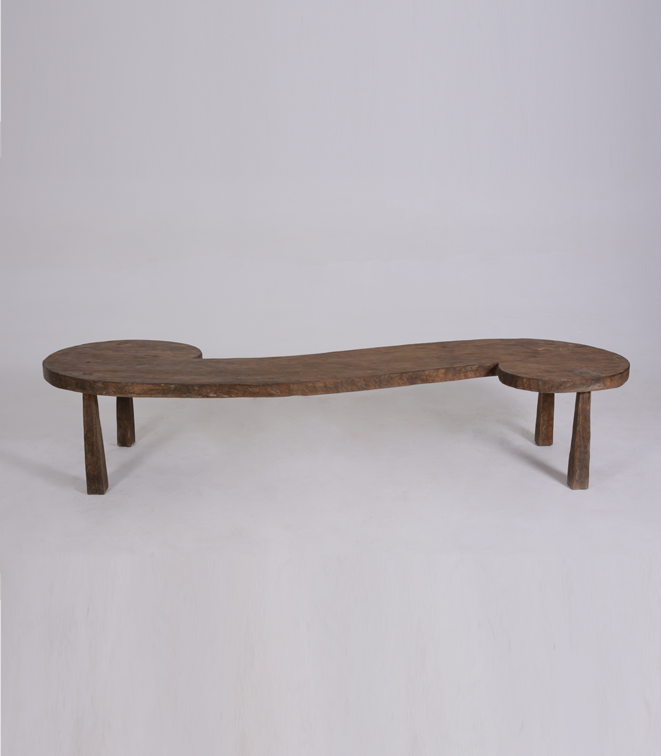2 Circle Coffee Table Long - Wood L244xD71xH50cm