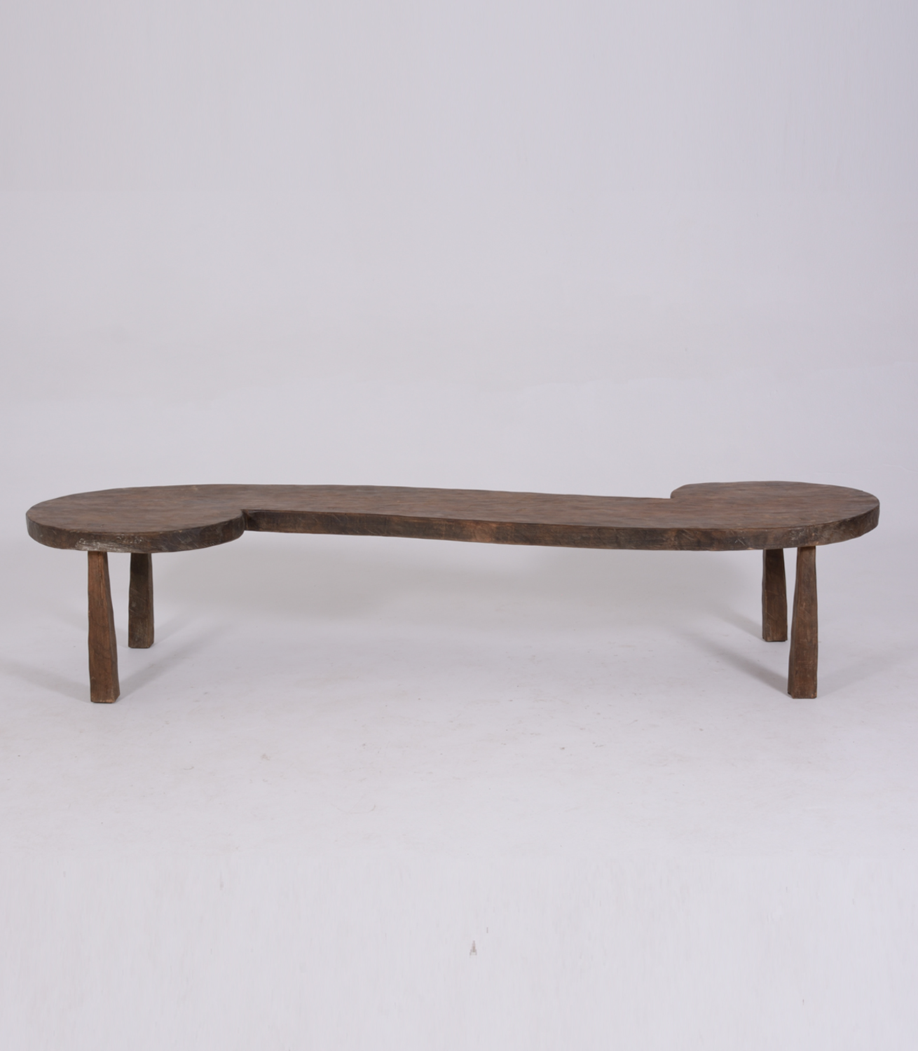 2 Circle Coffee Table Long - Wood L245xD71xH50cm