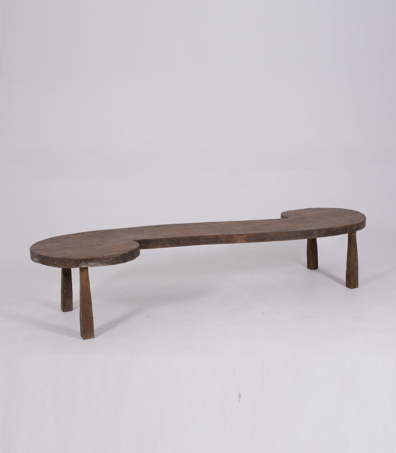 2 Circle Coffee Table Long - Wood L245xD71xH50cm