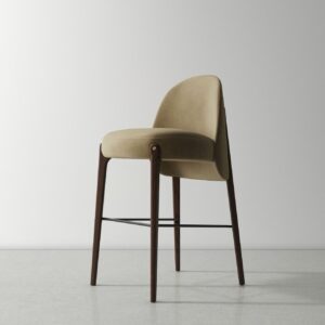 Ames Bar Chair - Smoked Oak - Fler Camel