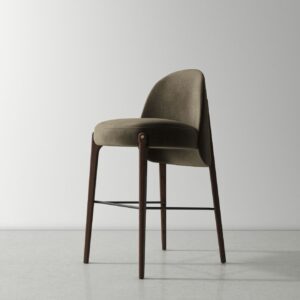 Ames Bar Chair - Smoked Oak - Fler Forest