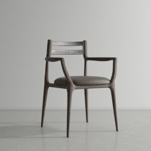 Assembly Dining Chair with Arms - Dry Oak Sepia