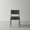 Bow Dining Chair - Dry Oak - Loden Leath