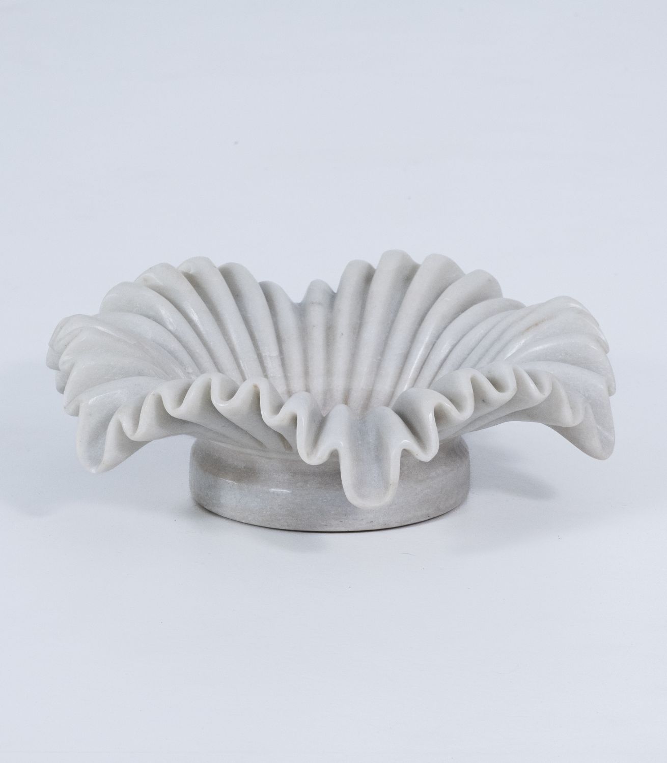 Bowl Ruffle - Marble - Crème - Dia39xH12cm