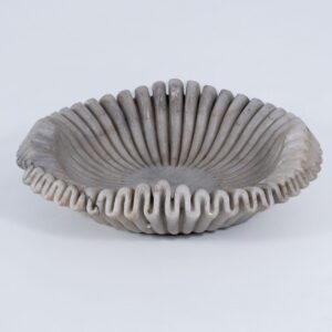 Bowl Ruffle - Marble - Crème - Dia52xH13cm