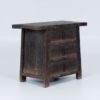Chest of Drawers Wood Unique Dk 3dwrs L100xW51xH83cm