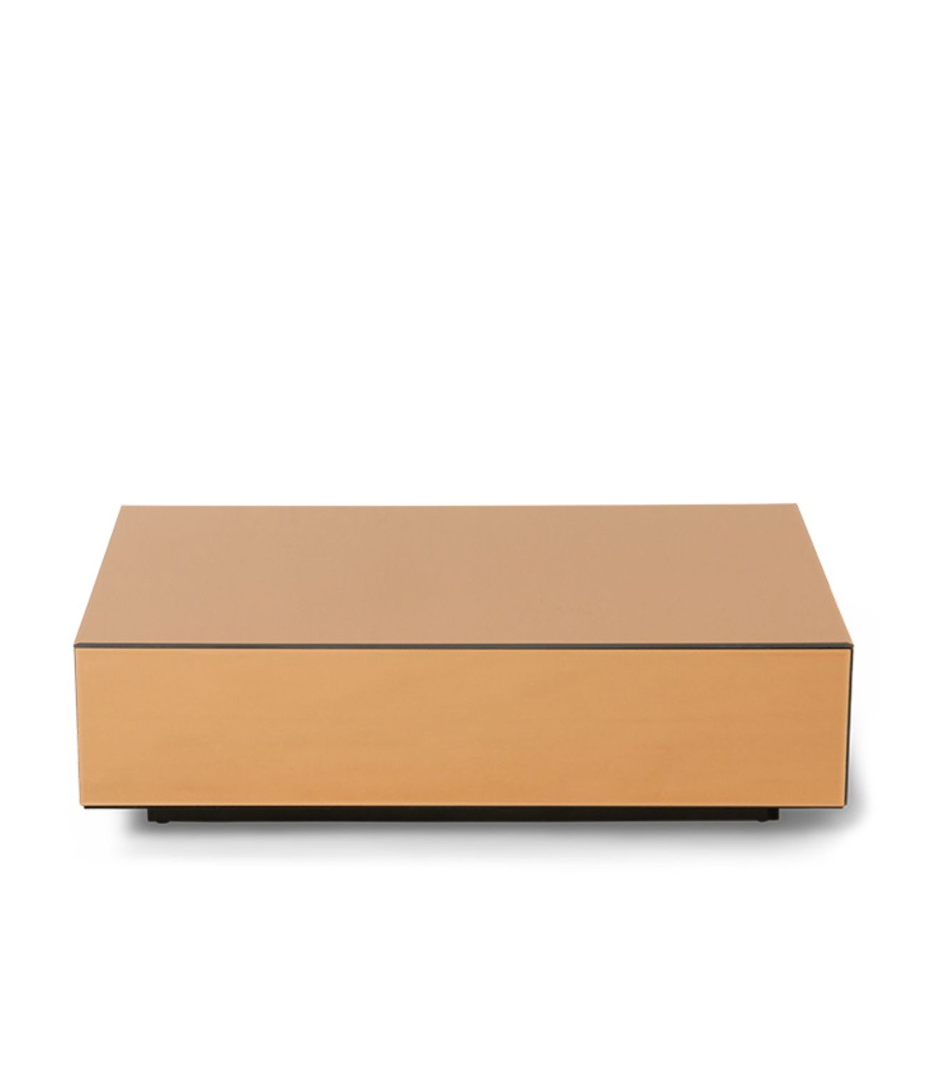 Coffee Table Block - Mirror - Smokey Brown 90x90xH22cm - Image 2