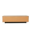 Coffee Table Block - Mirror - Smokey Brown 90x90xH22cm