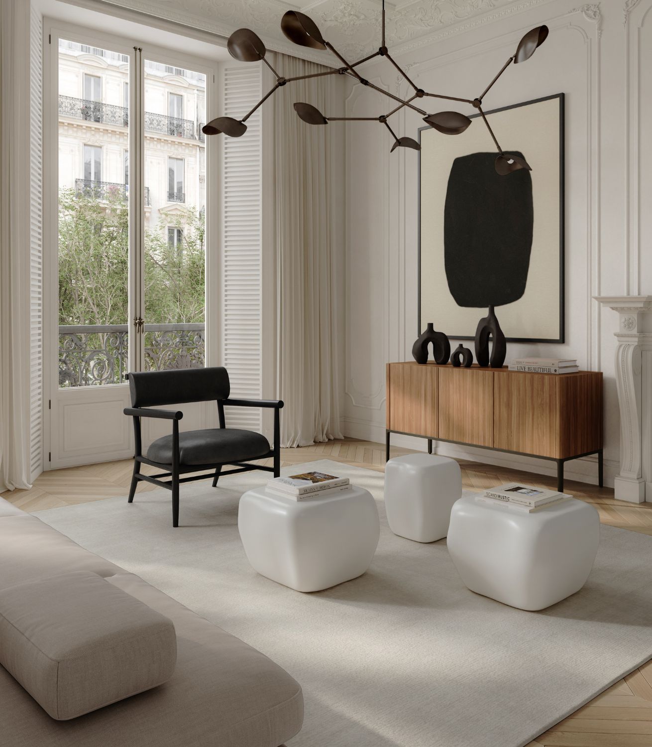 Ishi Coffee Table - Medio - High Glaze Birch