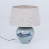 Lampbase Fish - Ceramic - BlWh Dia28xH26cm