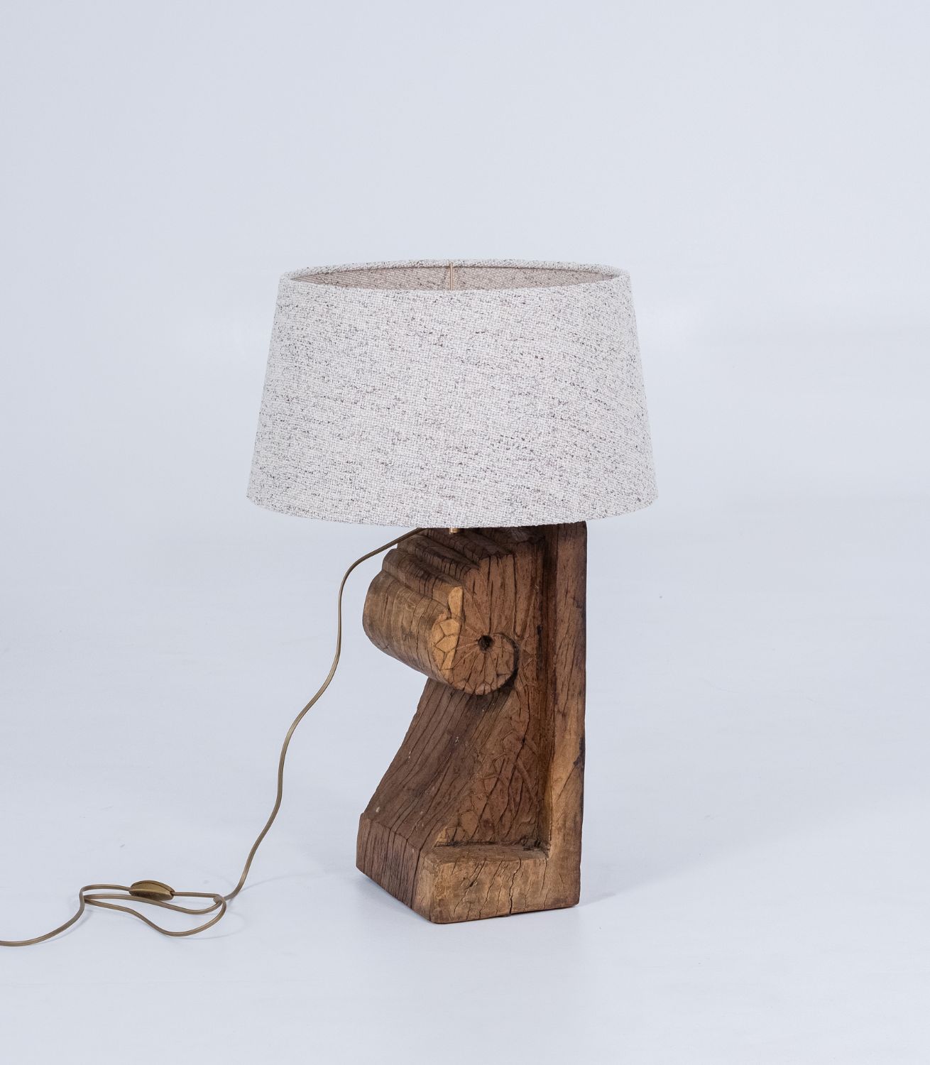 Lampbase Hima - Wood - L27xW18xH45cm - excl shade (1)