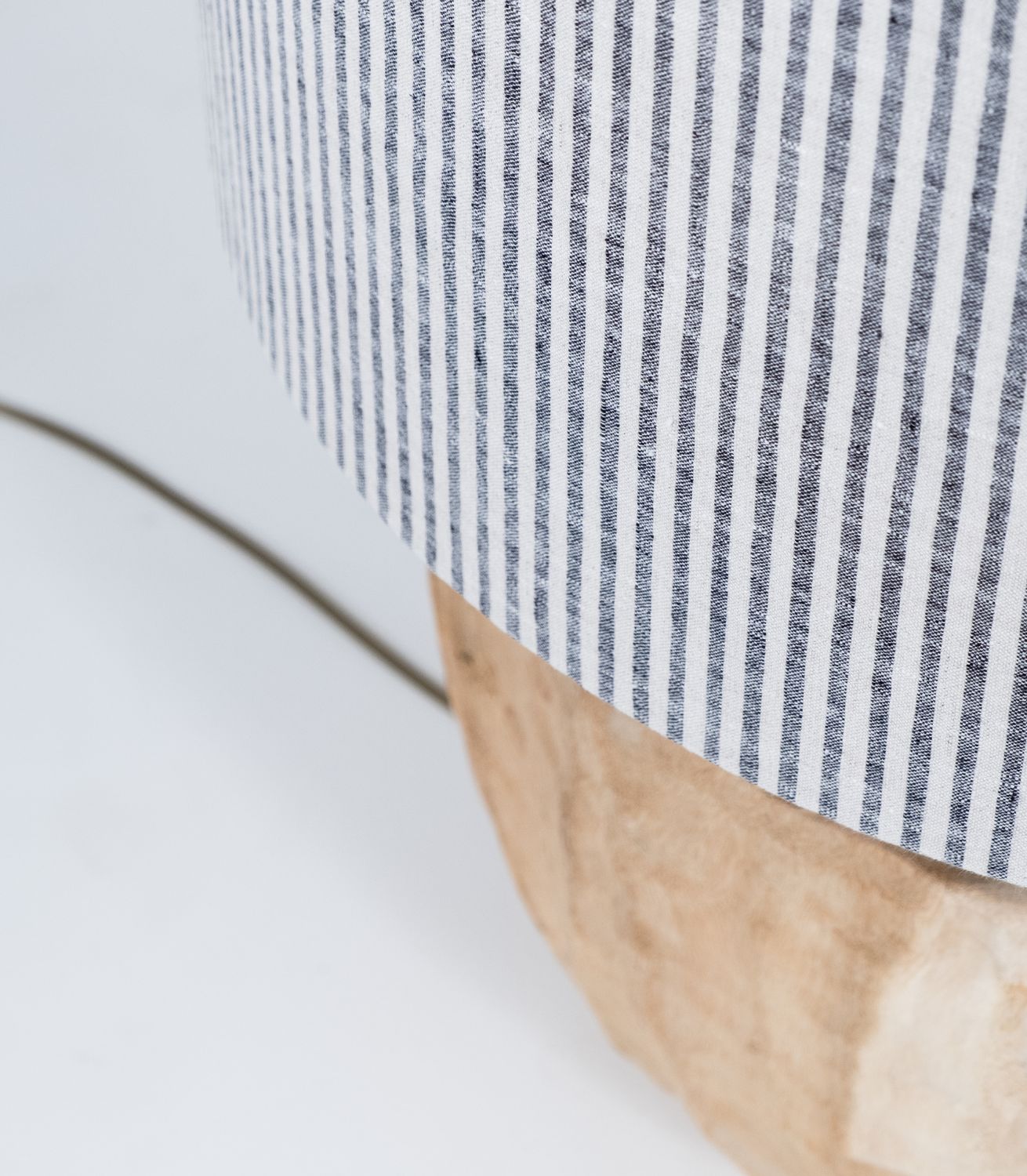 Lampbase Melon - Wood - White Dia48xH40cm - excl shade (3)