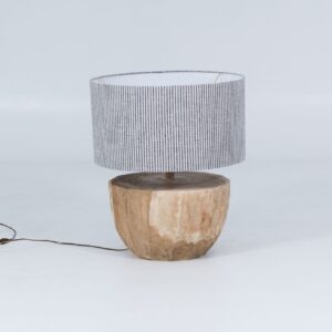 Lampbase Melon - Wood - White Dia48xH40cm - excl shade
