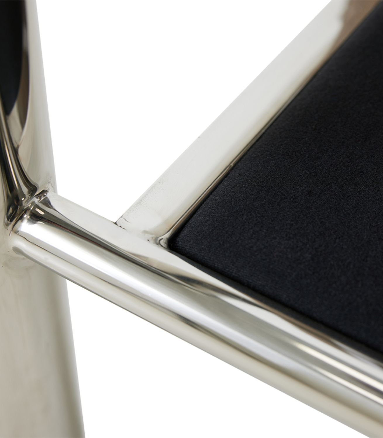 Lounge Chair - Chrome - Brown Velvet - Image 4